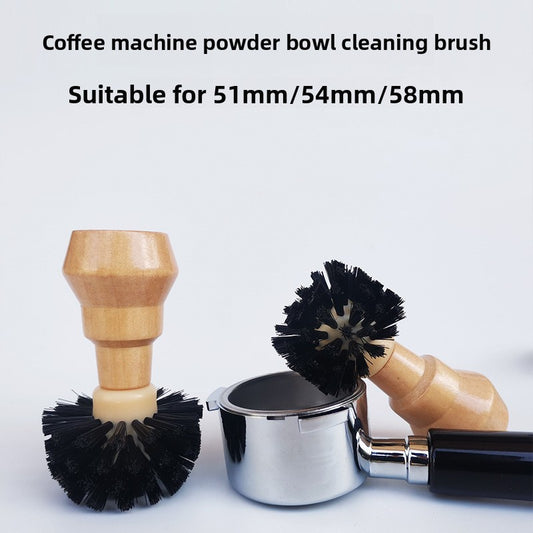 Coffee grounds bowl cleaning brush
